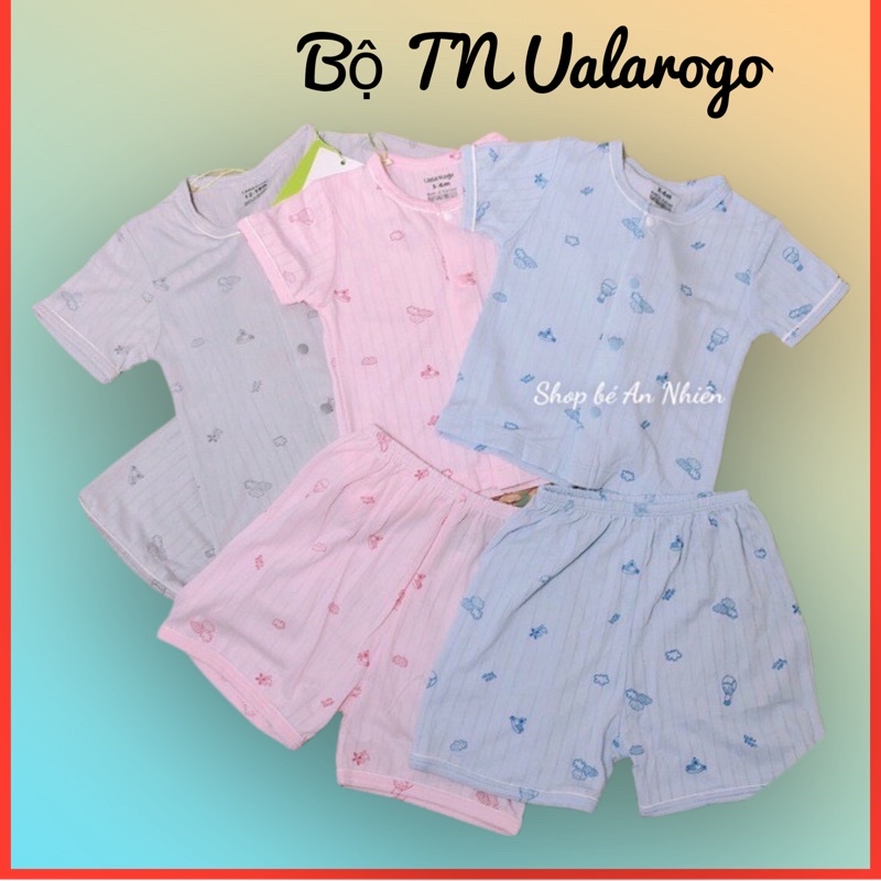 BỘ TAY NGẮN UALAROGO CHO BÉ-VẢI THÔNG HƠI PEPTIT THUN LẠNH