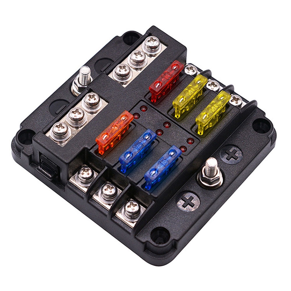 Giá Đỡ Cầu Chì 6 Chiều 12-24v Thay Thế Chất Lượng Cao Cho Xe Hơi / Tàu Thuyền