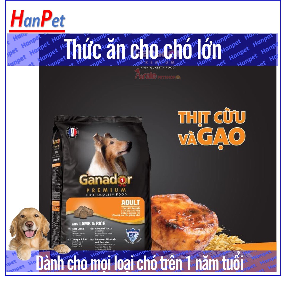 HCM- Ganador Adult Bao 20kg Thức ăn cho chó dạng hạt dành cho mọi loại chó trên 1 năm tuổi