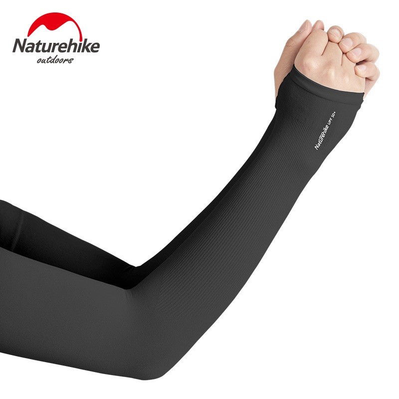 Găng ống tay NatureHike NH18X001-T có xỏ ngón Black