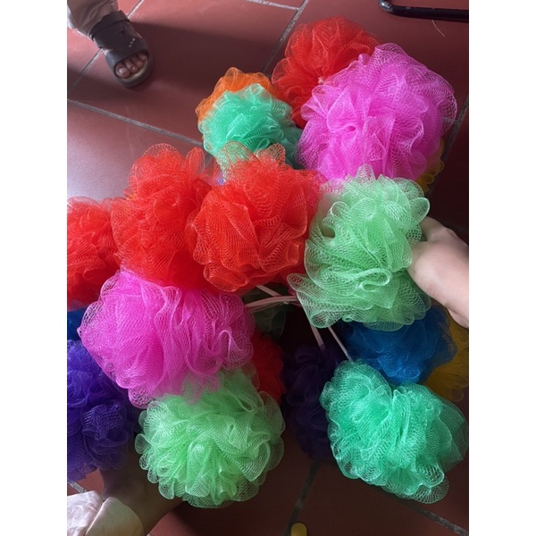 Bông tắm lưới loại to tròn