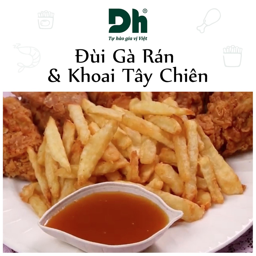 Sốt chanh dây chua ngọt Dh Foods nước chấm gà rán tôm chiên thơm ngon 200gr