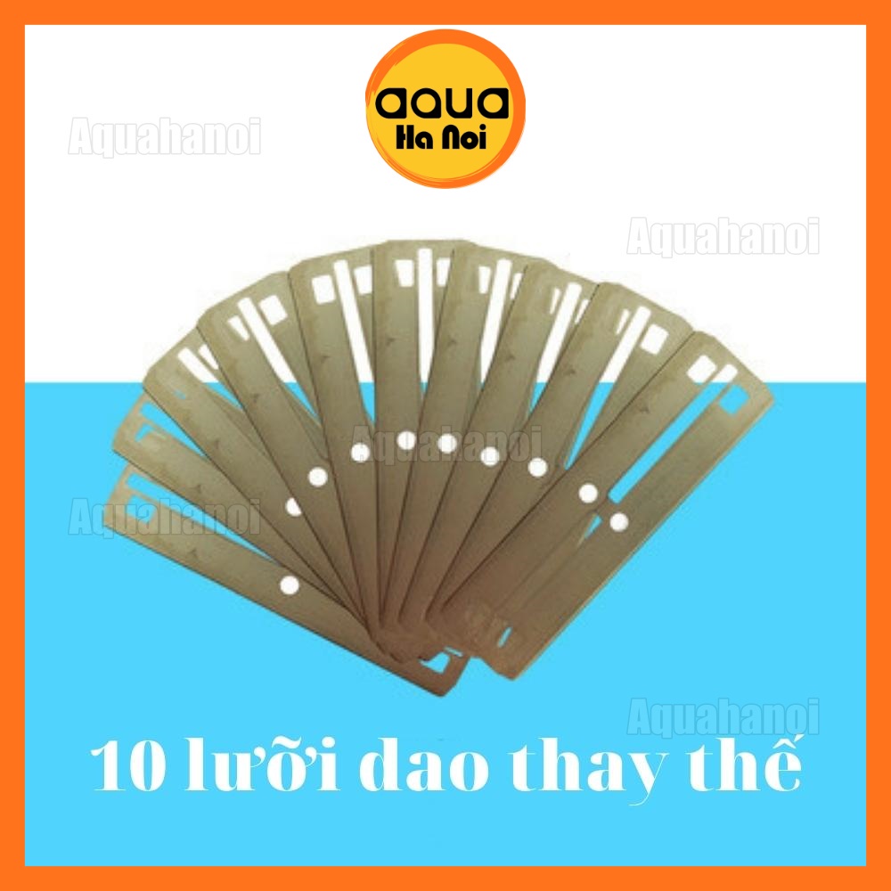 Dao cạo rêu Qanvee NaNo Q hợp kim nhôm - vệ sinh thành hồ cá cảnh thủy sinh