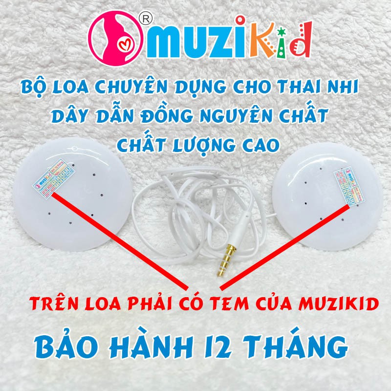 Tai nghe thai nhi Muzikid cao cấp + quà tặng kèm