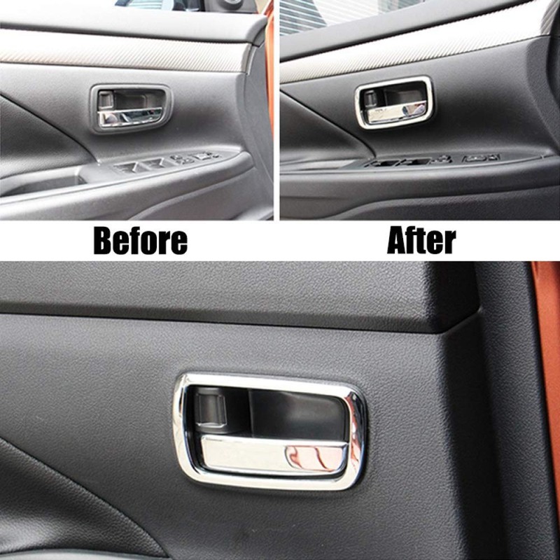 Ốp viền tay nắm cửa xe hơi Mitsubishi Outlander 2014-2019