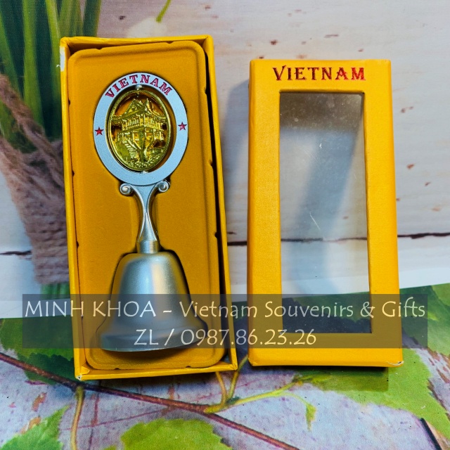 Chuông Lắc Lưu Niệm Chùa Một Cột Thiếu Nữ Áo Dài Biểu Tượng Việt Nam - Vietnamese Bell