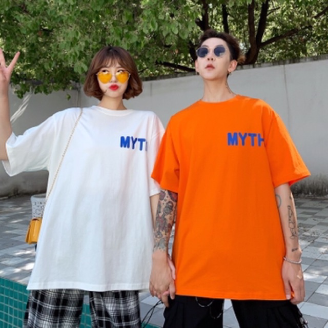 ÁO THUN CHỮ MYTH UNISEX TAY LỠ FORM RỘNG AU026 | BigBuy360 - bigbuy360.vn