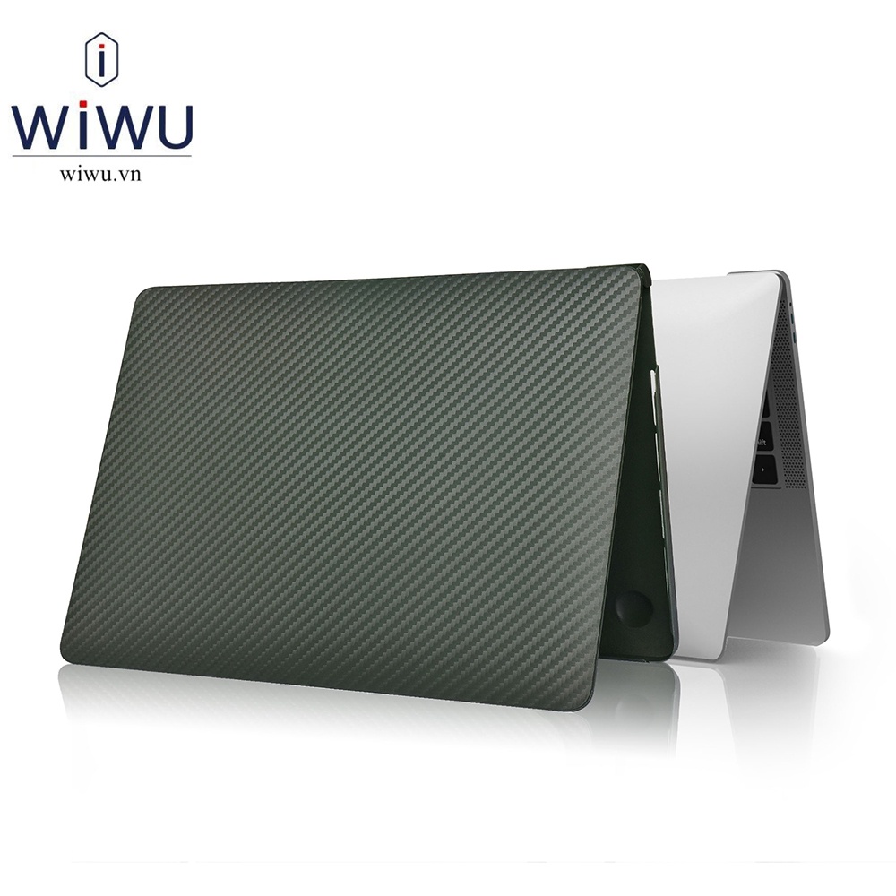 Wiwu iKavlar case cover Macbook Air / Pro 13.3 inch 2020 / 2021 / Macbook M1 . Ốp vân carbon siêu mỏng chống sốc cho Mac