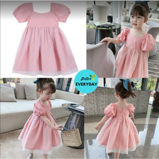 XẢ KHO ĐỒNG GIÁ 99K - (HẢNG QUẢNG CHÂU) Đầm Hồng Công Chúa Thiết Kế 2 Lớp Cho Bé