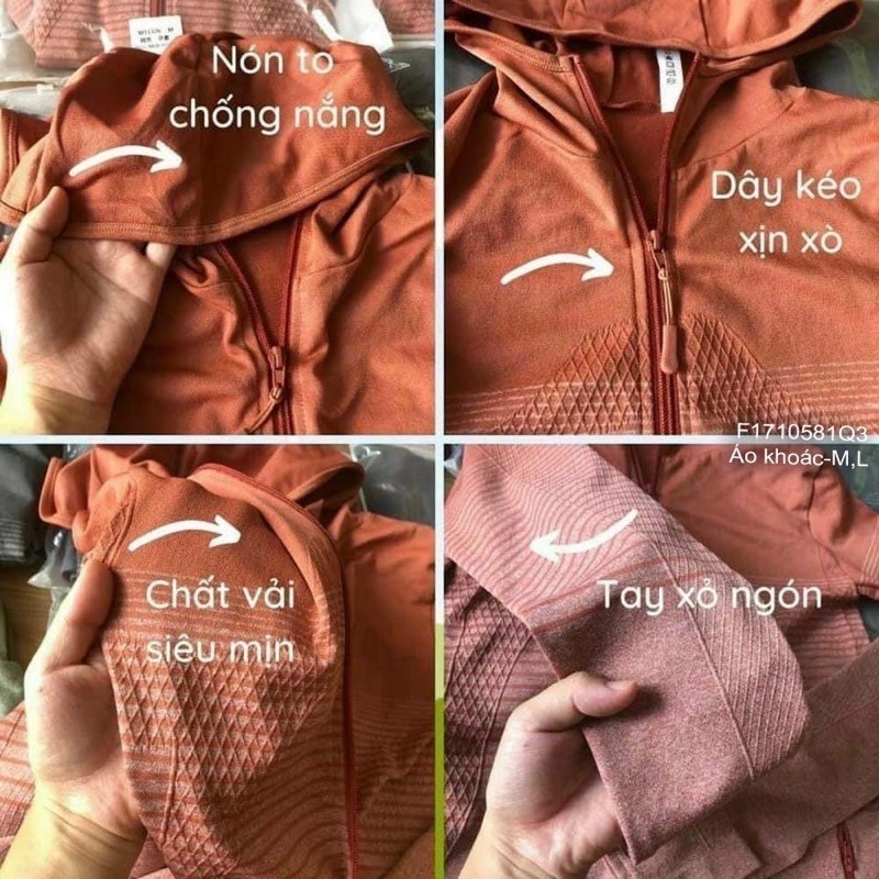 Áo khoát tập gym cmon