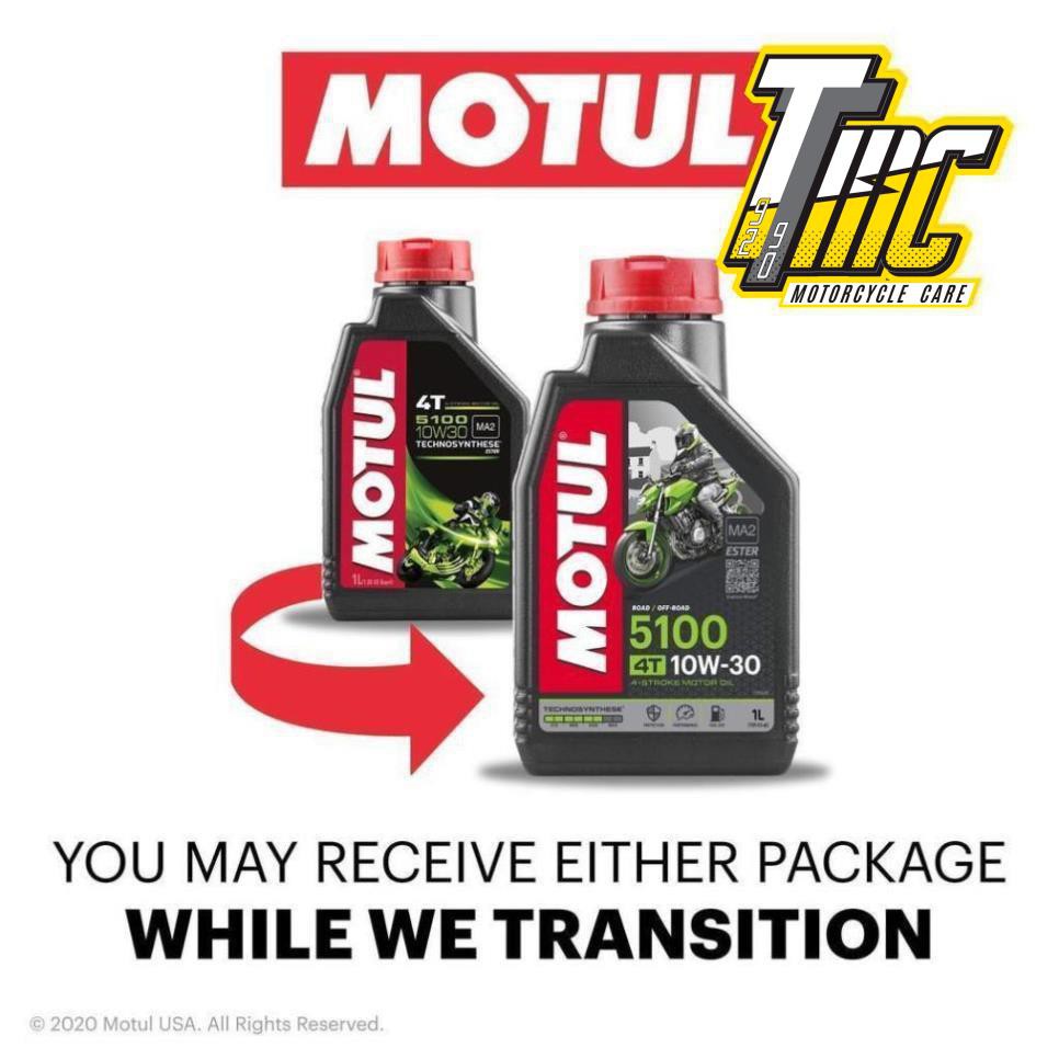 Nhớt Motul 5100 4T 10W30 công nghệ Ester tổng hợp 100% API SM, MA2