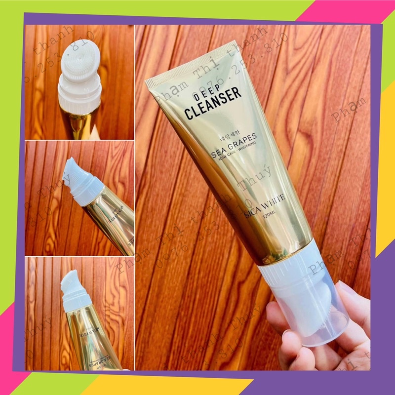 [FREE SHIP] SỮA RỬA MẶT SICA WHITE ĐẦU CỌ SILICON, CLEANSER SICA, MÁY RỬA MẶT, CỌ RỬA MẶT ĐẦU SILICON, SICA WHITE