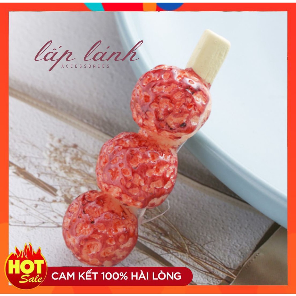 [HOT] Kẹp Tóc Hình Đồ Ăn, Kẹp Tóc Cá Viên Chiên, Kẹp Tóc Đậu Que Dễ Thương Phong cách Hàn Quốc 214KMDA1