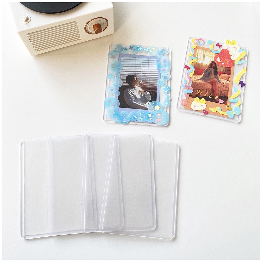 Toploader đựng card ảnh size B8 , thẻ bảo vệ ảnh có seal