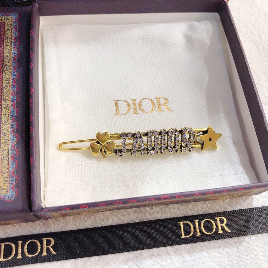 Kẹp Tóc Dior Đính Kim Cương Giả Phong Cách Retro Cho Nữ
