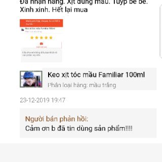 Keo xịt tóc mầu Familiar 100ml