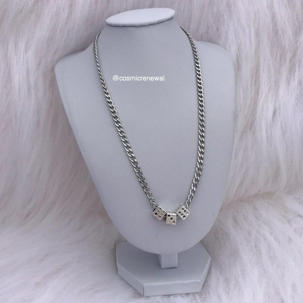 Dây Chuyền Mặt Hình Xúc Xắc Phong Cách Hàn Quốc 23567