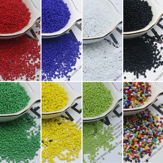  Set 300-1800 Hạt Thủy Tinh 2-4MM Tự Xỏ Vòng Tay   Dây Chuyền Nhiều Màu Sắc 