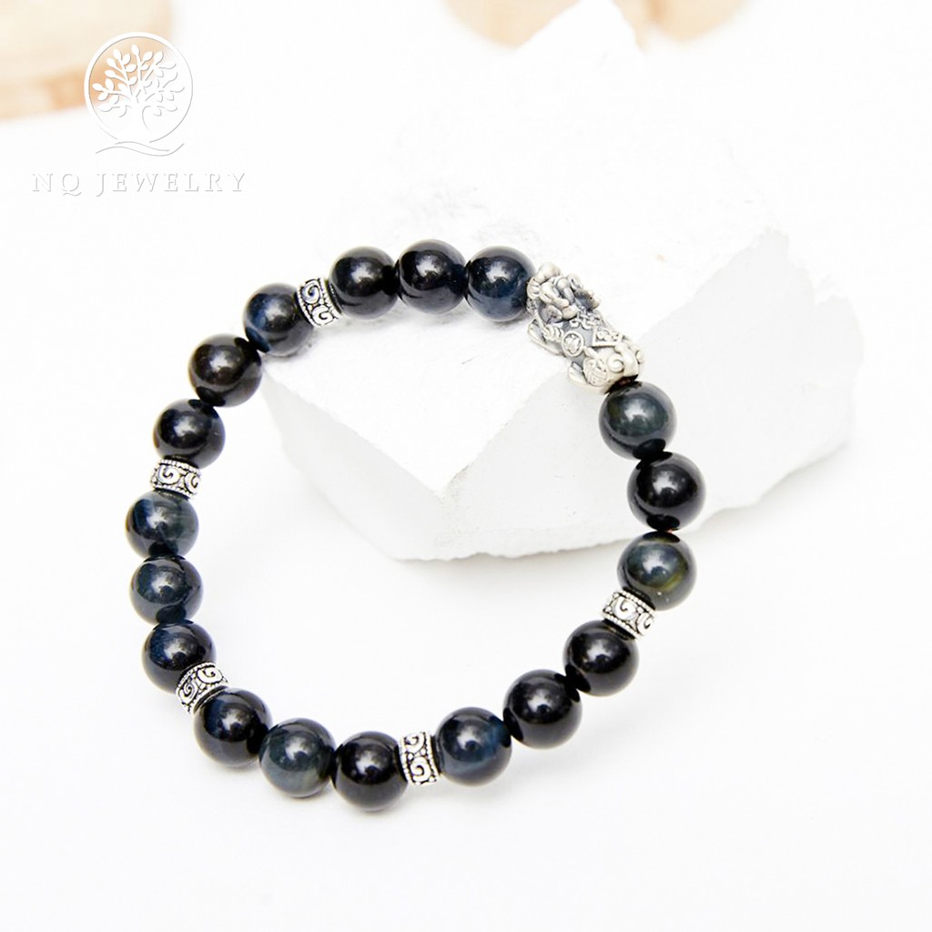 Vòng tay mix tỳ hưu bạc thái - NQ Jewelry