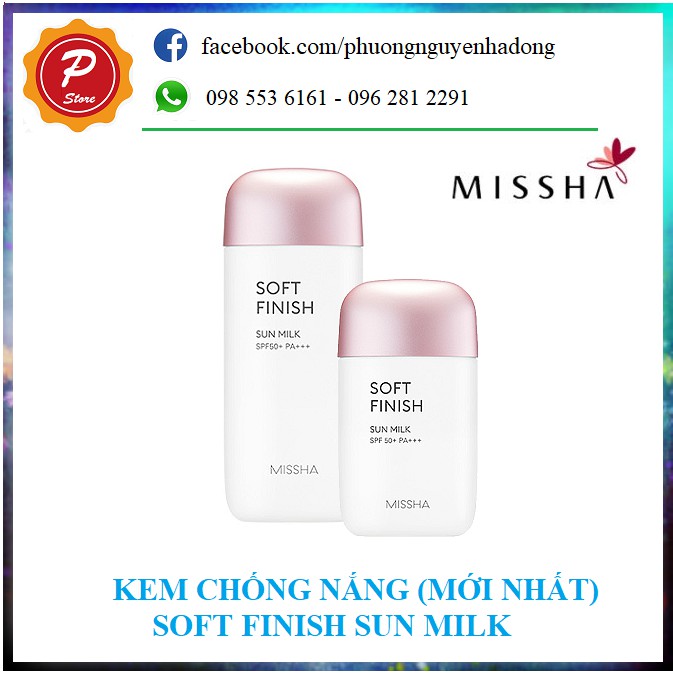 [Mẫu Mới] Kem chống nắng Missha Soft Finish Sun Milk