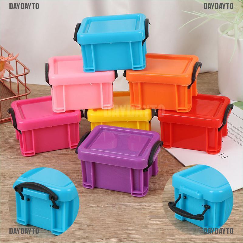Hộp Mini Đựng Đồ Dùng Có Khóa Màu Sắc Ngọt Ngào Tiện Dụng