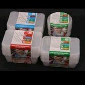 Lốc 10 cái Hộp nhựa chữ nhật 550ml- 700 ml- 1000 ml