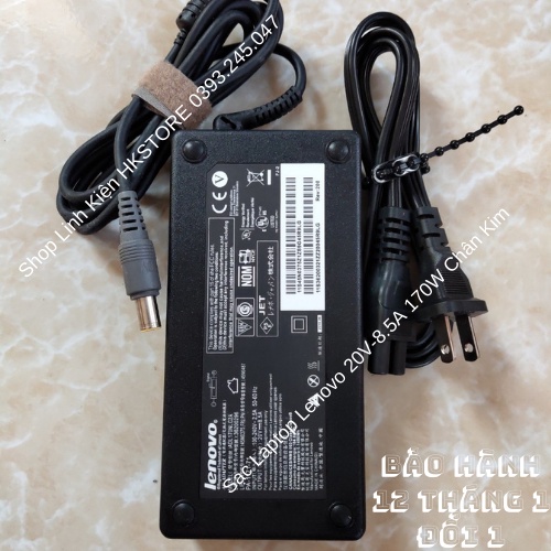 Sạc Laptop Lenovo 20V-8.5A 170W chân Kim dùng cho Lenovo W520 W530 W540 W541 T440p W541 L540 L440