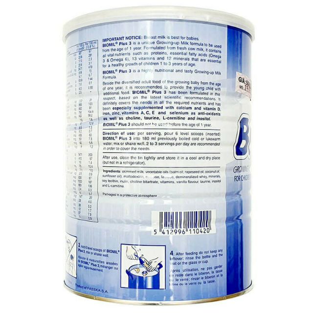 Sữa bột Biomilk số 3 800g