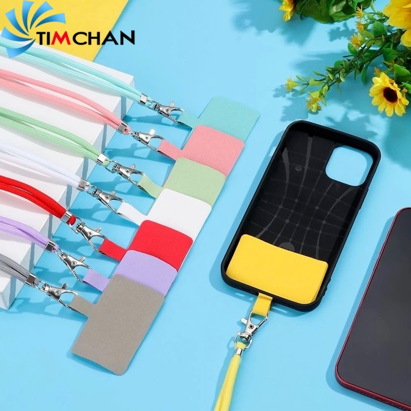 Dây đeo cổ bằng nylon mềm chống thất lạc cho điện thoại 9 màu tùy chọn&lt;br&gt;