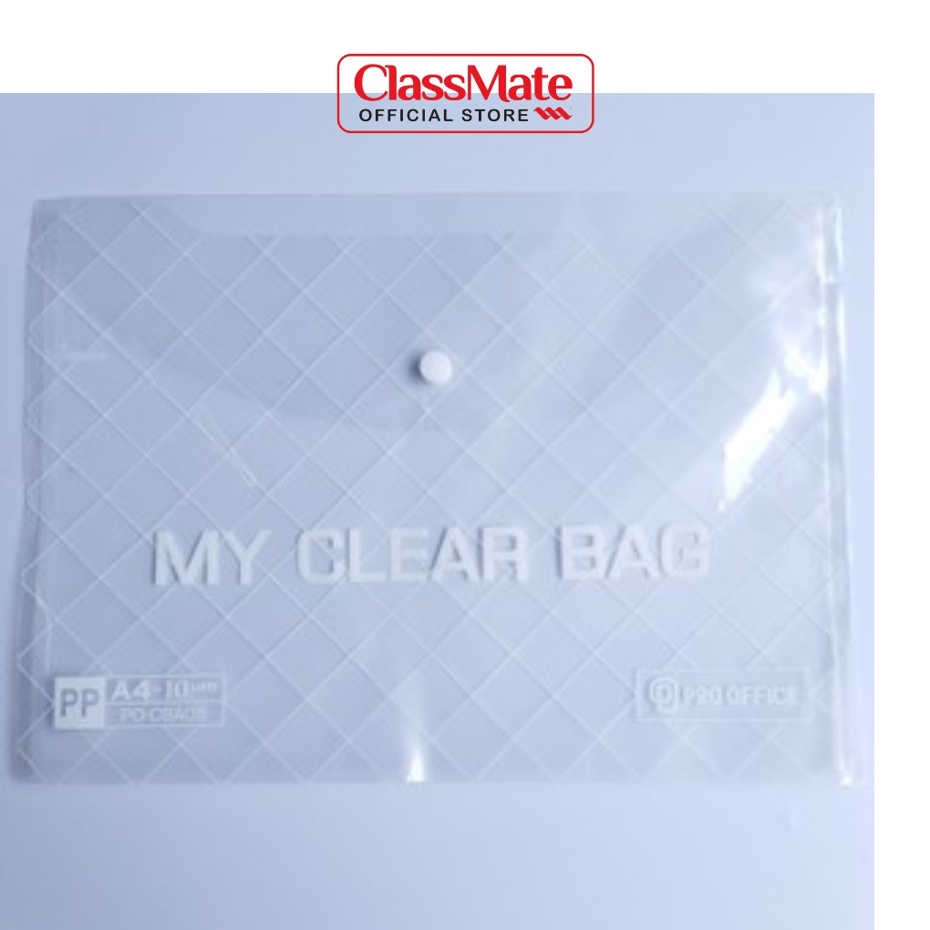 Túi Đựng Tài Liệu CLASSMATE Túi Clear Bag Trong Suốt, Đựng Tài Liệu Tiện Lợi, Kích Thước A4/F4 CBA05/CBF06