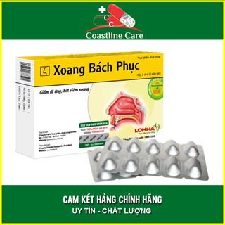 Xoang Bách Phục Chính Hãng - Giảm Dị Ứng Bớt Viêm Xoang HỘP 20 VIÊN - Coastlinecare Pharmacy
