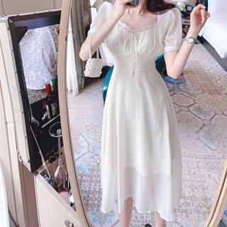 Đầm midi cổ u
