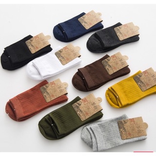 Tất Vớ Cao Cổ Len Gân Phong Cách Vintage Hàn Quốc Nhiều Màu Nam Nữ Hàng Quảng Châu Cao Cấp Chất Liệu Cotton Mơ House