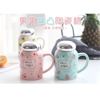 Bình sứ giữ nhiệt cherry,táo,dứa dung tích 500 ml