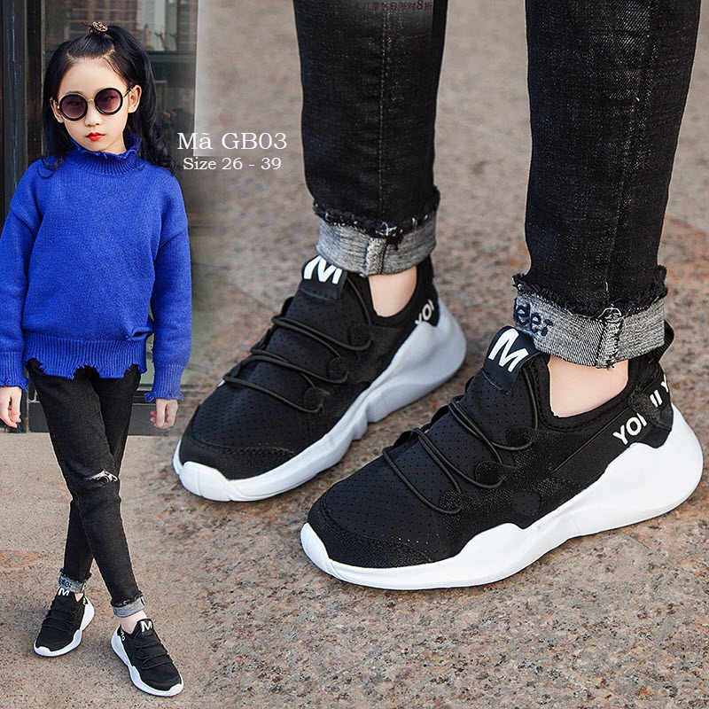 Giày thể thao sneaker thời trang LIMIBABY phong cách và cá tính cho bé trai, bé gái đi học đi chơi GB03
