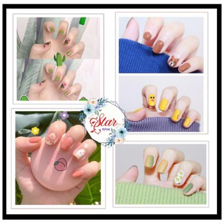 Sticker Dán Móng Bộ 14 Miếng Nhiều Màu ( Tặng Dũa Móng Tay )