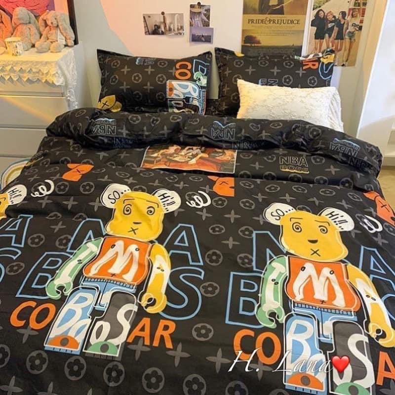 SET VỎ GA+ 2 VỎ GỐI GẤU BEARBRICK