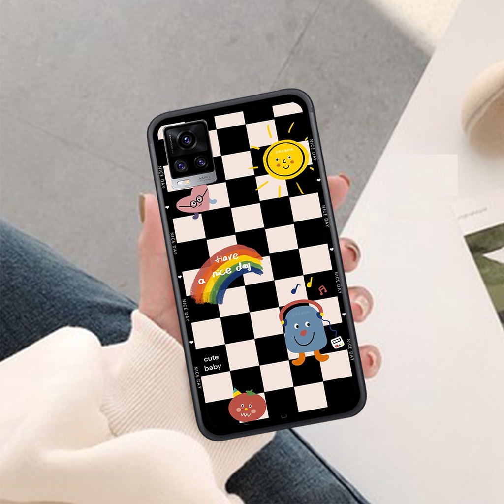 Ốp Lưng VIVO V15 - V19 - V20 - V23 5G - V23E  ,  In Hình &quot;Black Heart&quot; Phong Cách Đẹp.