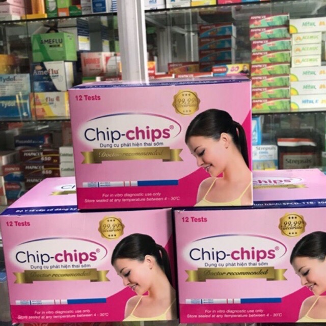 Combo 2 que thử thai Chip Chip - phát hiện thai sớm