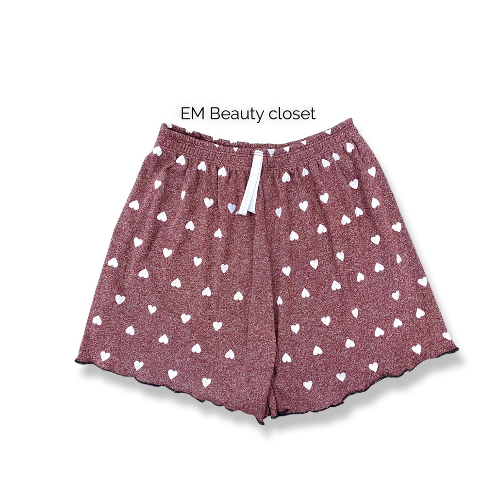 Quần đùi thun nữ mặc ngủ pyjama cotton Thái mát mềm, thoáng mồ hôi size chun rộng rãi 45-60kg