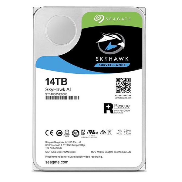 Ổ cứng HDD Seagate SkyHawk 4TB / 6TB / 8TB / 10TB /12TB / 14TB 3.5 inch SATA iii - Chính Hãng Seagate