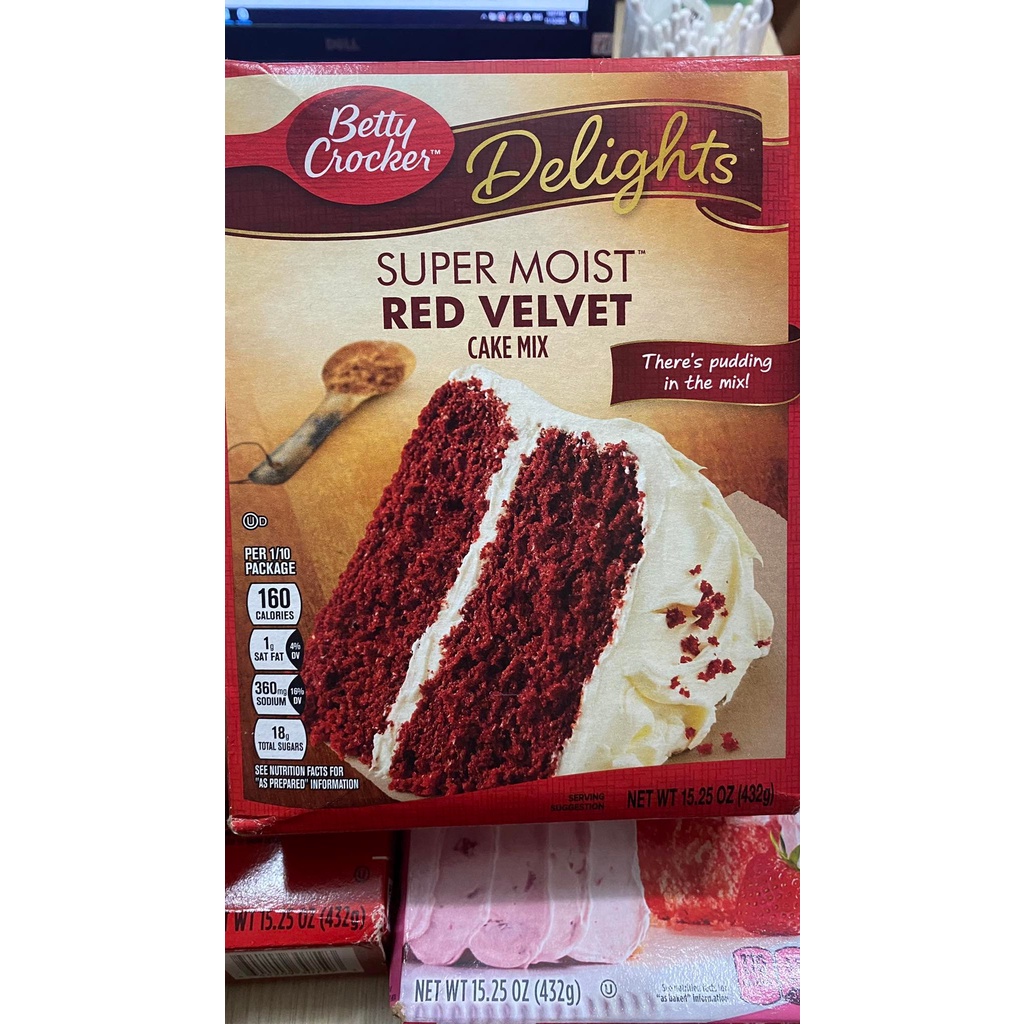 Bột làm bánh pha sẵn Cake Mix RED VELVET Betty Crocker Hộp 432gr - USA