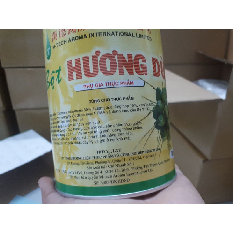 Bột Hương Dừa Đỉnh Hương loại hộp 500 gam