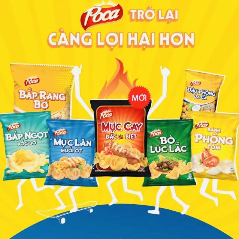 Snach POCA combo 10gói mix nhiều vị