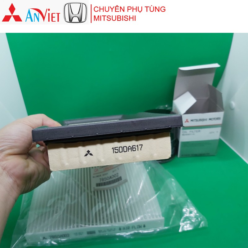 Combo lọc gió động cơ, lọc gió điều hòa, Lọc nhớt xe Mitsubishi Attrage và Mirage hàng OEM