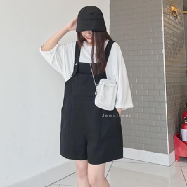 Quần yếm kaki hotren⚡️FREESHIP EXTRA⚡️cá tính, năng động