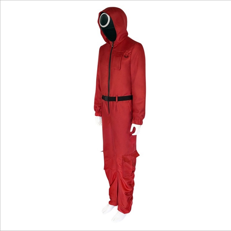 Bộ trang phục hóa trang nhân vật trong phim Squid Game có dây đai thắt lưng dành cho nam nữ dịp lễ Halloween | BigBuy360 - bigbuy360.vn