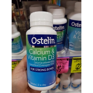 [ Hàng Chuẩn ÚC ] Ostelin Calcium &amp; Vitamin D3 - Viên uống ngăn ngừa loãng xương người lớn 130 viên