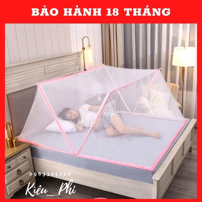 Mùng chụp tự bung chống muỗi người lớn - màn tự bung gấp gọn tự động tiện dụng mẫu xếp Kiều Phi