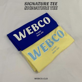 SIGNATURE TEE - INDIGO - áo thun WEBCO basic màu xanh bích